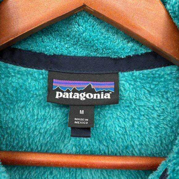 Patagonia Women’s Re-Tool Snap-T Fleece Pullover Jacket Teal Medium - Picture 2 of 7